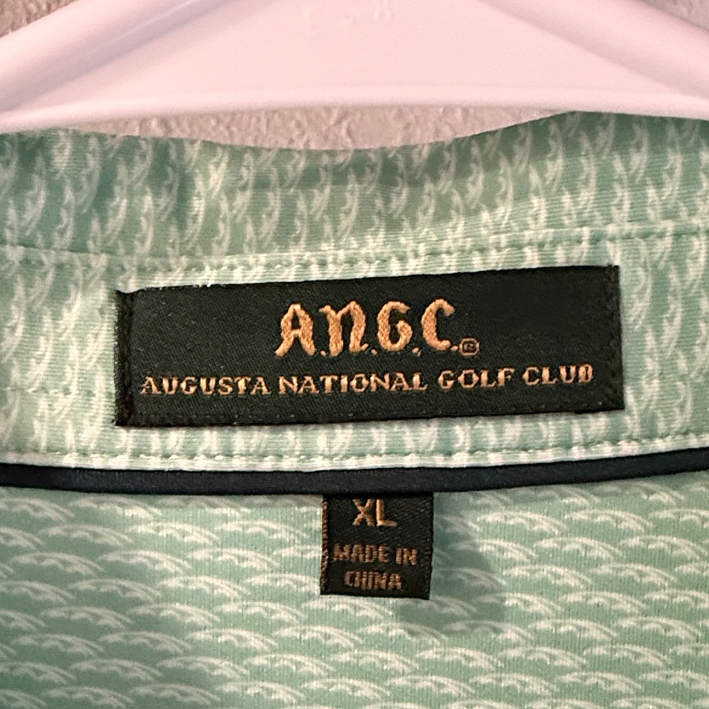 Augusta National Golf Club Men's Mint Polo Shirt-Golf - Picture 3 of 5